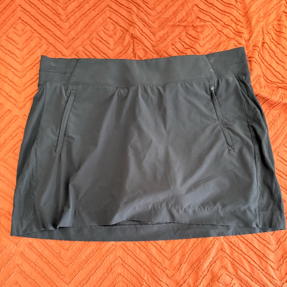 Athleta Black Textured Skirt